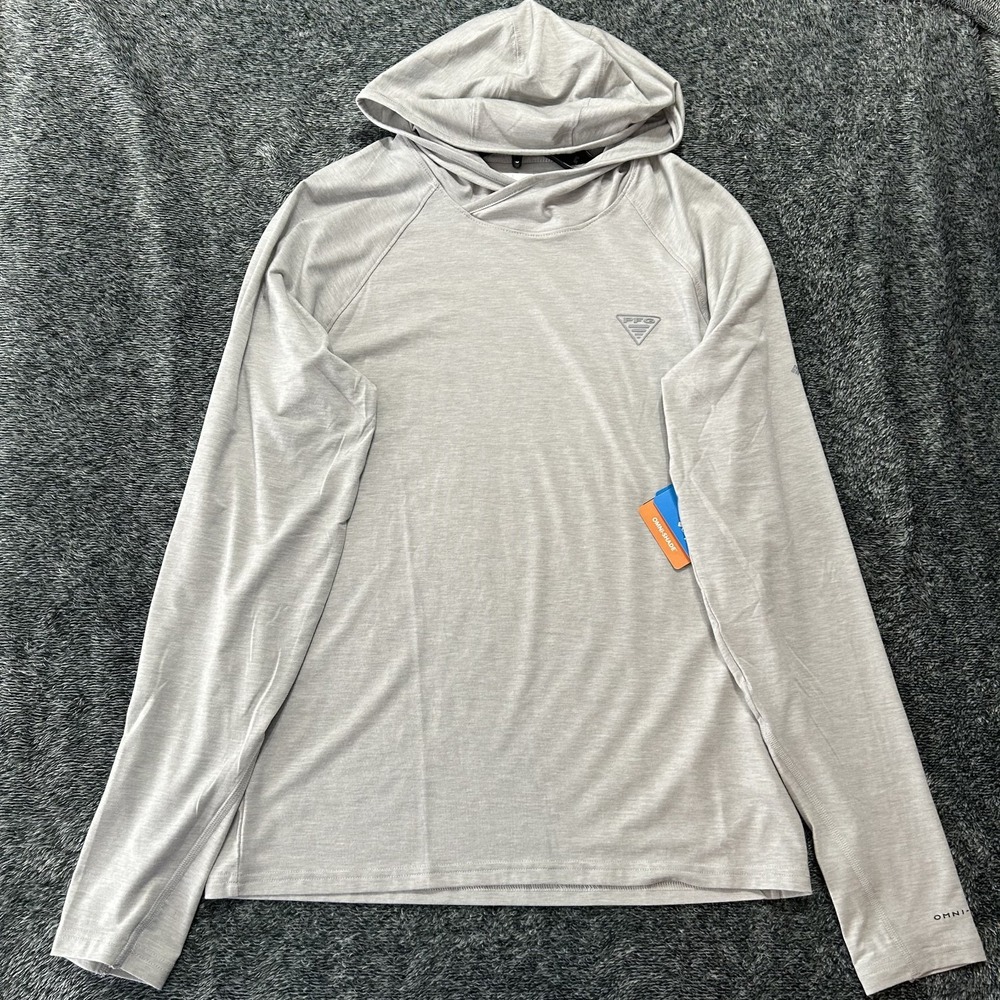 Columbia Mens Size S Gray Uncharted Athletic Hoodie Shirt